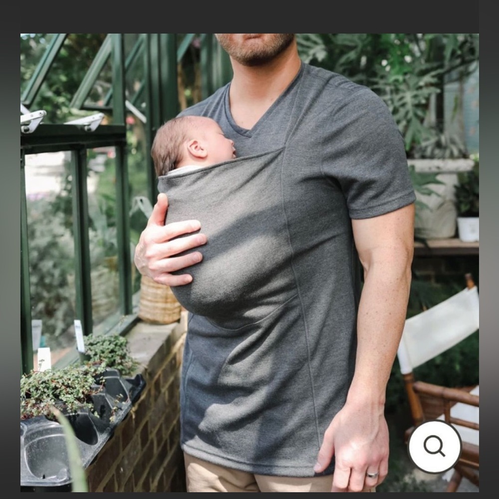 Lalabu mens large dad shirt baby wearing shirt